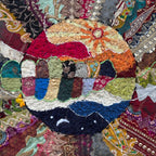 NIGHT AND DAY FABRIC ART