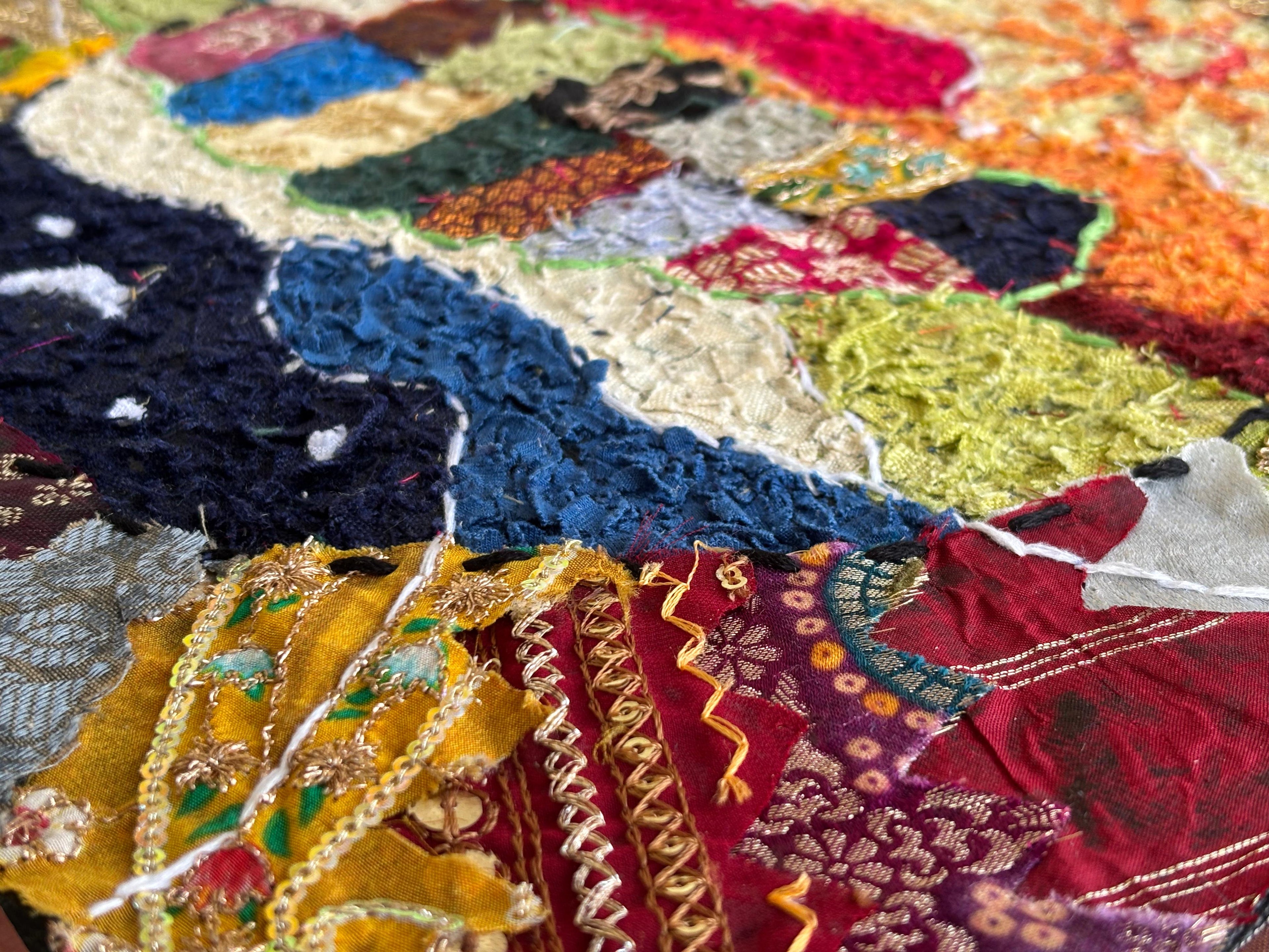 NIGHT AND DAY FABRIC ART
